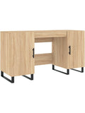 Mesa de Estudio de Madera con Diseno Actual para Ordenador y Oficina en Casa Roble Sonoma