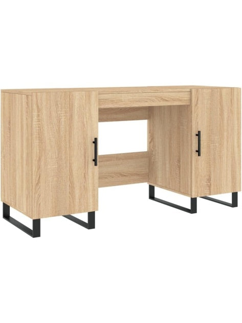 Mesa de Estudio de Madera con Diseno Actual para Ordenador y Oficina en Casa Roble Sonoma