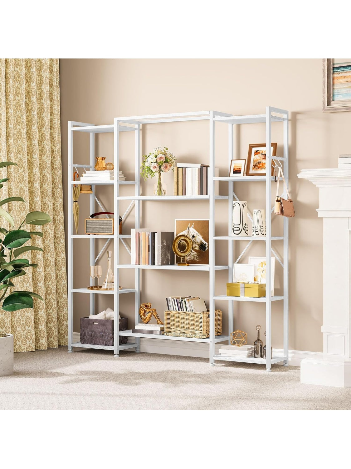 Estanteria Industrial de Trece Niveles con Estructura Metalica para Libros y Accesorios