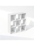 Mueble Organizador de Nueve Cubos para Almacenamiento en Salon, Dormitorio y Oficina